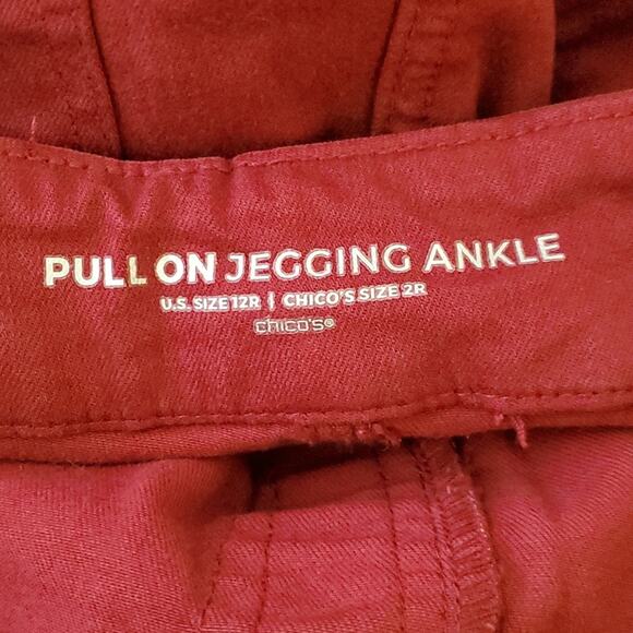 Chico's Pull On Jegging Ankle Jean sz 12 - Picture 3 of 4